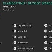 Der musikalische text BLOODY BLOODY BORDER von MANU CHAO ist auch in dem Album vorhanden Clandestino / bloody border (2019)