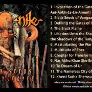 Der musikalische text KHETTI SATHA SHEMSU von NILE ist auch in dem Album vorhanden Black seeds of vengeance (2000)