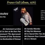 Der musikalische text BIG FAT MAMA von FRANCE GALL ist auch in dem Album vorhanden France gall (1975)