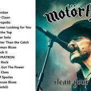 Der musikalische text ORGASMATRON von MOTORHEAD ist auch in dem Album vorhanden Clean your clock (2016)