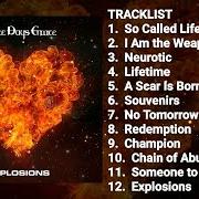 Der musikalische text LIFETIME von THREE DAYS GRACE ist auch in dem Album vorhanden Explosions (2022)