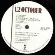 Der musikalische text TOMORROW von U2 ist auch in dem Album vorhanden October (1981)