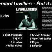 Der musikalische text VEGAS von BERNARD LAVILLIERS ist auch in dem Album vorhanden Etat d'urgence (1999)