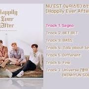 Der musikalische text TALK ABOUT LOVE von NU'EST ist auch in dem Album vorhanden Happily ever after (2019)