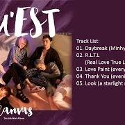 Der musikalische text THANK YOU (EVENING BY EVENING) von NU'EST ist auch in dem Album vorhanden Canvas (2016)