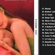 Der musikalische text BRAHM'S LULLABY von CELINE DION ist auch in dem Album vorhanden Miracle (2004)