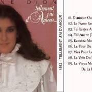 Der musikalische text LA VOIX DU BON DIEU von CELINE DION ist auch in dem Album vorhanden Tellement j'ai d'amour (1982)