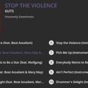 Der musikalische text AIN'T PERFECT von GUTS ist auch in dem Album vorhanden Stop the violence (2017)