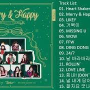 Der musikalische text 24/7 von TWICE ist auch in dem Album vorhanden Merry & happy (2017)