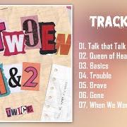 Der musikalische text TALK THAT TALK von TWICE ist auch in dem Album vorhanden Between 1&2 (2022)