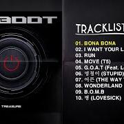 Der musikalische text BONA BONA von TREASURE ist auch in dem Album vorhanden Reboot (2023)