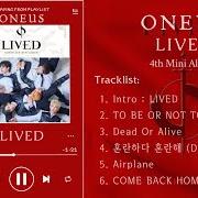Der musikalische text DIZZY von ONEUS ist auch in dem Album vorhanden Lived (2020)